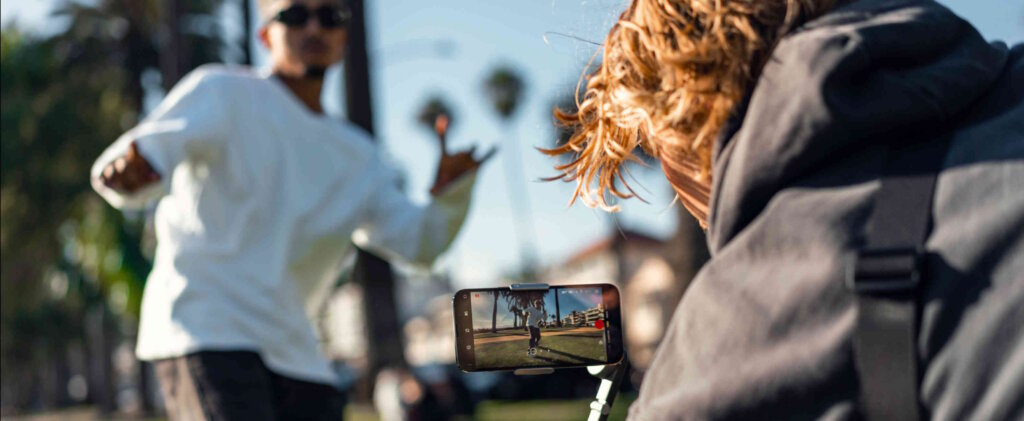 A Photographer Making A Video Shot